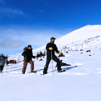 Snowshoes Hiking - Antuco Volcan Mountain Center 1